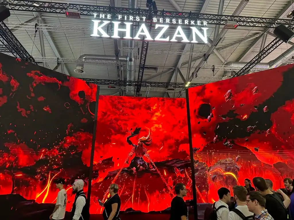 The very private The First Berserker, Khazan booth at Gamescom
2024.