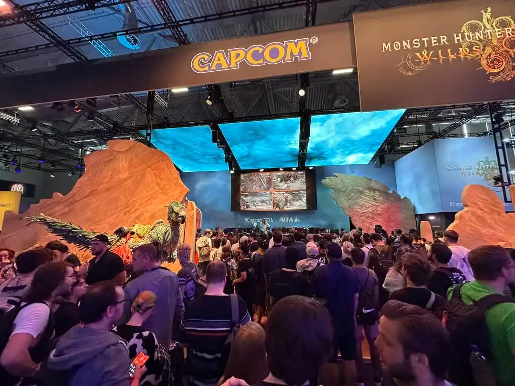 The Capcom booth at the Gamescom
2024.